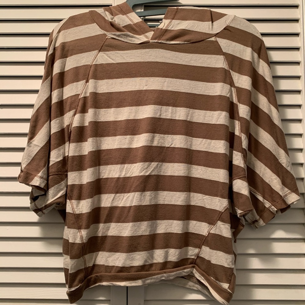 🎄2 for $15🎄DISCREET striped hooded top size US M